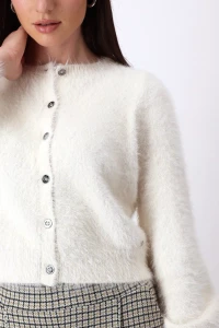 Fleecy cardigan