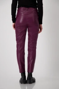 Faux leather pants