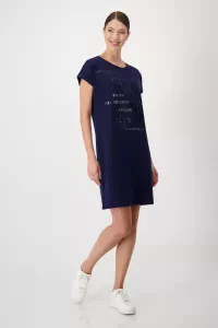 Kleid mit Satindruck