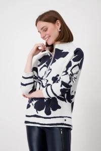 Jumper with floral pattern