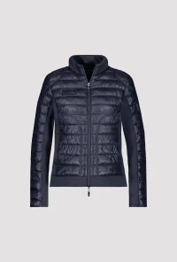 Quilted jacket with neoprene