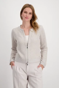 Glitzernde Bouclé-Jacke