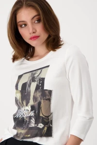 Shirt with woman print