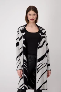 Reversible coat with tiger pattern