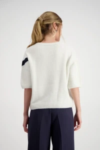 Knitted jumper with intarsia pattern