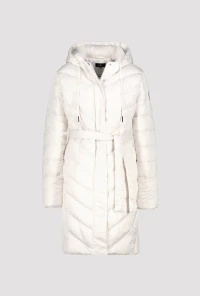 Quilted coat with hood