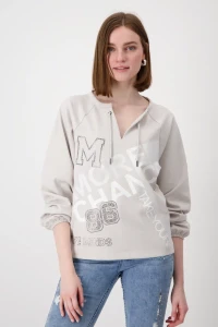 Sweatshirt with decorative script