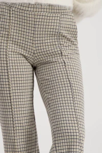 Trousers with check pattern