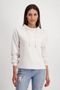 Stand-up collar sweatshirt