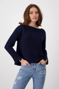 Gerippter Pullover