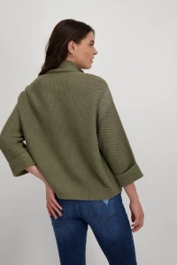 Strickjacke mit Wabenmuster