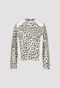 Jumper with leopard pattern