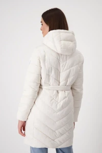 Quilted coat with hood