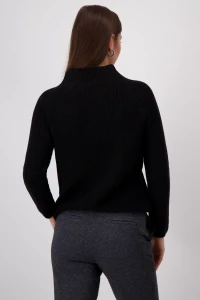 Basic Stehkragen Pullover