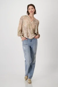 Paisley-pattern blouse