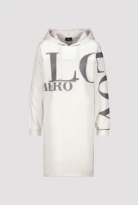 Sweatshirt dress with hood