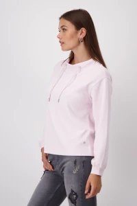 Stand-up collar sweatshirt