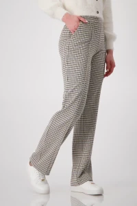 Trousers with check pattern