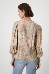 Paisley-pattern blouse