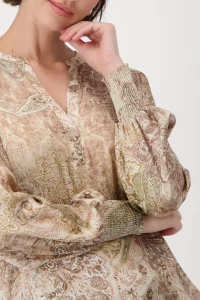 Paisley-pattern blouse