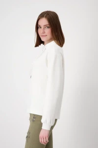 Stand-up collar sweatshirt