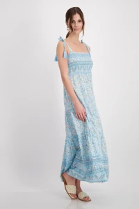 Maxi flounced dress