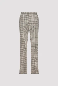 Trousers with check pattern