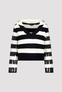 Striped knitted jumper