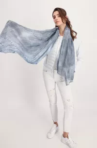 Denim Print Schal