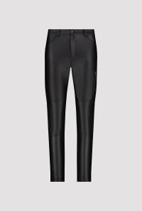 Leather look trousers 