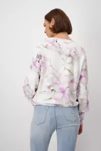 Sweatshirt with floral print