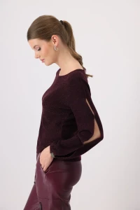 Left knit jumper