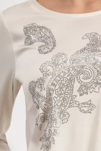 Blouse shirt with paisley pattern