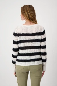 Jumper with striped pattern