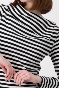 Shirt with striped pattern