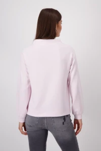 Stand-up collar sweatshirt