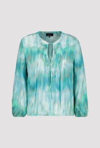 Luftige Bluse mit Batikmuster