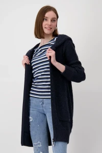 Hooded bouclé jacket