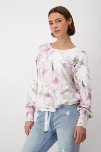 Sweatshirt with floral print