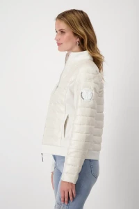 Quilted jacket with neoprene