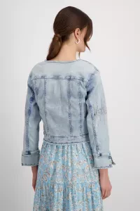 Frayed denim jacket