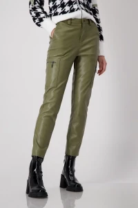 Faux leather pants