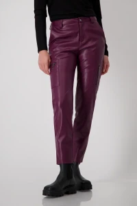 Faux leather pants