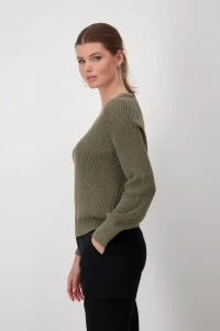 Knitted jumper with lurex