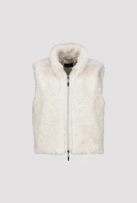 Cropped gilet with pockets