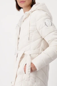 Quilted coat with hood