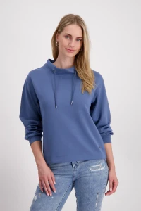 Stand-up collar sweatshirt