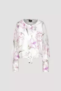 Sweatshirt with floral print