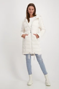 Quilted coat with hood