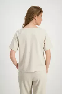 Sweatshirt with boat neck